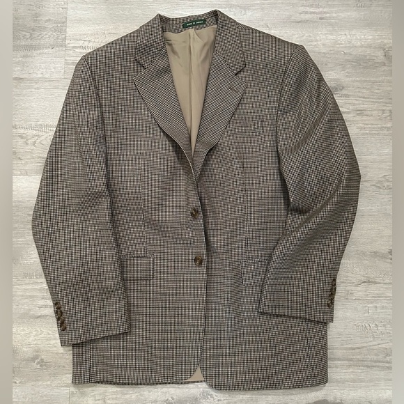 Ralph Lauren Other - Lauren Ralph Lauren Classic Men's houndstooth Blazer Sz L wool classic timeless
